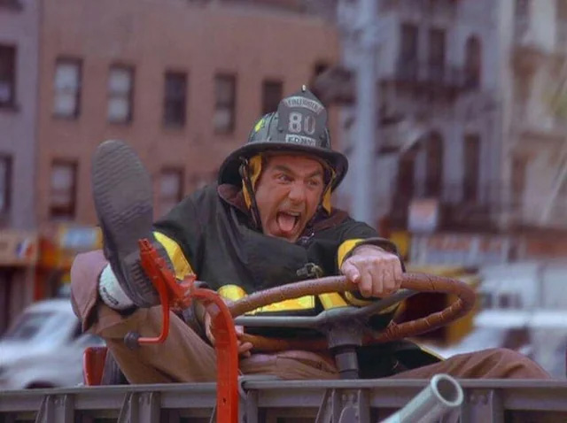Kramer - Seinfeld - Tiller Ladder Truck Firefighter